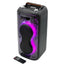 AH-8650 Portable Dual 8 Inch Rechargeable Party Speaker with Disco LED Lights and Remote Control High Power Wireless Aud