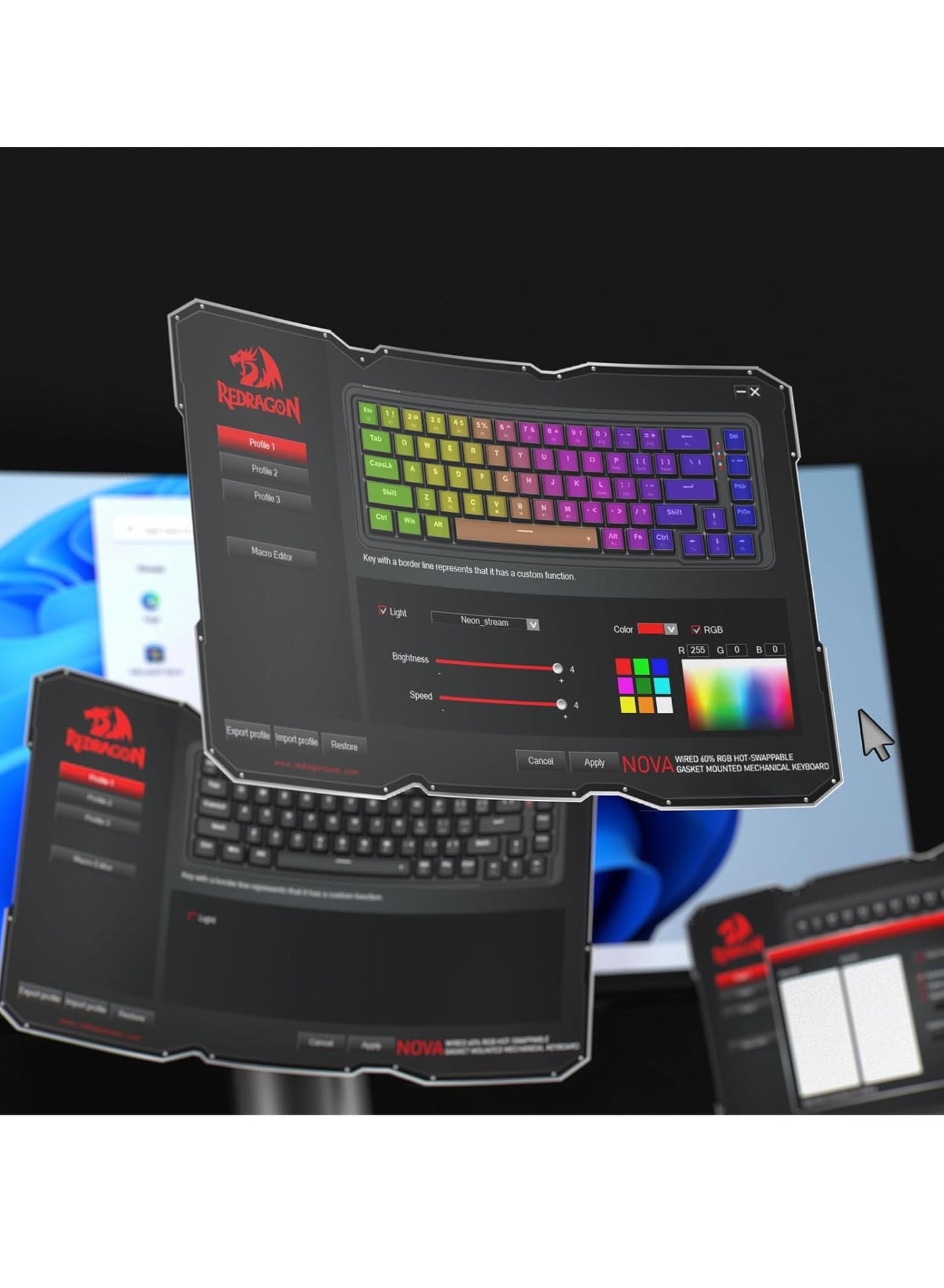 البنية الداخلية لكيبورد Redragon K709