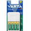 VARTA Plug Charger , 240V , comprises 4 charger models compatible with 2 or 4 rechargeable batteries in all common sizes AAA, AA, C, D and 9V