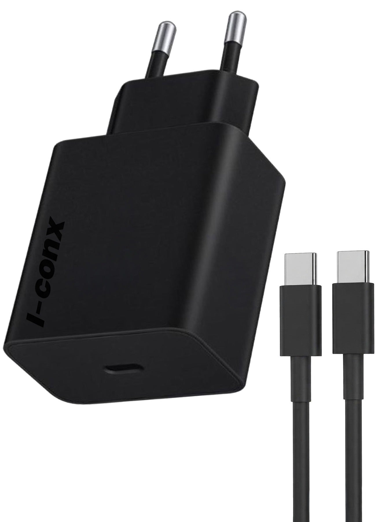 45W PD Fast Wall Charger with USB-C to USB-C Cable – USB-C Power Delivery Travel Adapter, Super Fast Type-C Charging Plu