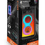 V-1125 Double 10-Inch Portable Bluetooth Party Speaker, 60W Powerful Sound, Dual Woofers, RGB LED Lights, Wireless Micro