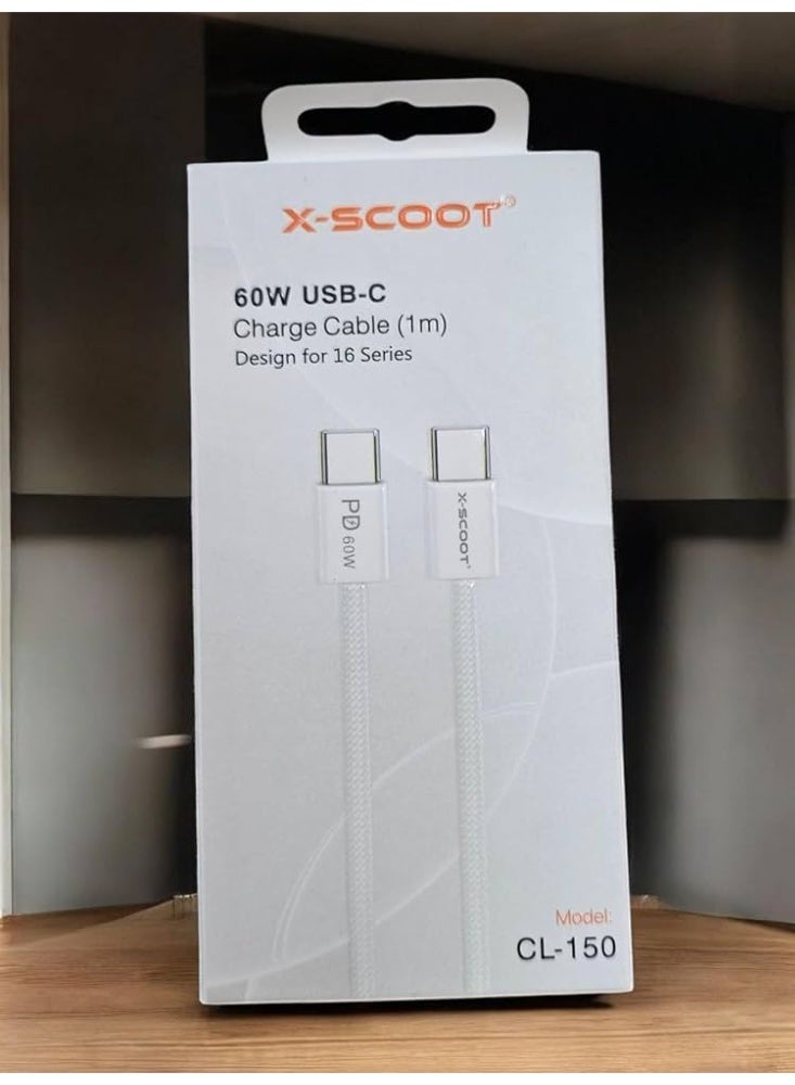 كابل شحن سريع X-SCOOT زاوية جانبية