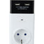 USB Wall Charger With Surge Protector White/Black