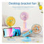 Rechargeable Mini Portable Fan , With Office Bedroom Mobile Phone Holder - HK59 Blue