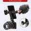 Mobile Phone Holder BH-05 with 2 Cold Shoe Ports , Lightweight and Durable ABS Design , Secure Mount for 55-90mm Width M