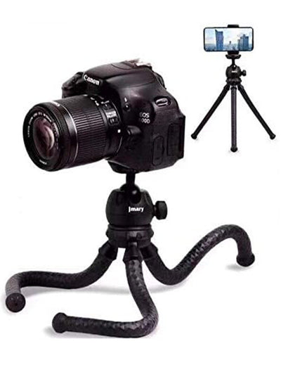 Flexible Tabletop Tripod Stand with 360° Adjustable Ball Head MT-25 , Universal Phone Holder, Lightweight Foldable Desig