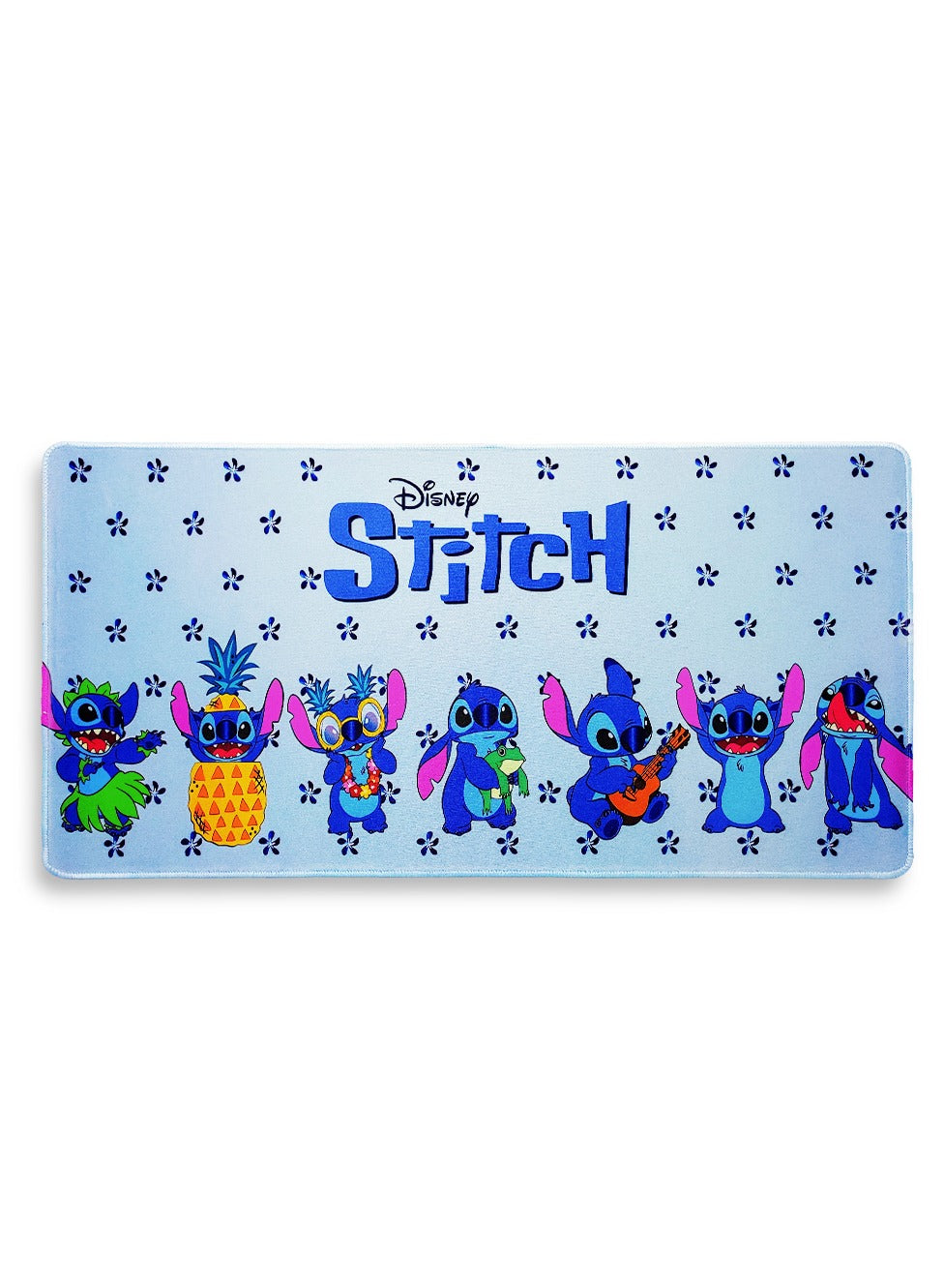 Large Mouse Pad, Stitch Style (60cm x 30cm x 2mm), HD Print Pattern Desk Mat, Extended Mouse Pad and Keyboard Mouse Pads, Waterproof Fabric Surface Mouse Pads for Office, Non-Slip Rubber Base