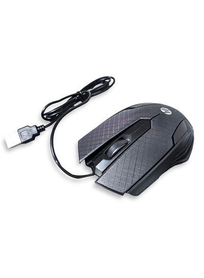 HP Wired Mouse Gaming 3 Button ,1600DPi - BLack X-550