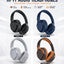 XS-659 Wireless Foldable Hi-Fi Bluetooth Headphones with HD Sound, Deep Bass, Noise Reduction Microphone, Soft Leather E