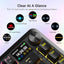 K708 Mechanical Keyboard , Tri-Modes Gaming Keyboard BT/2.4G/USB-C, Macro Programmable Mechanical Gaming Keyboard,LCD Sc