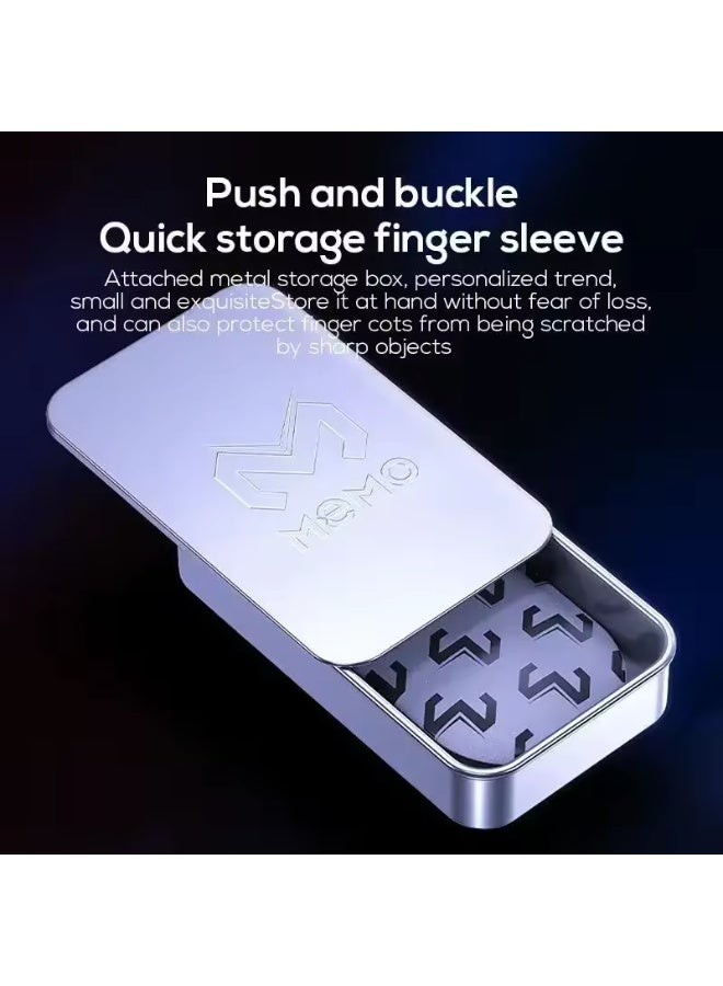 Premium Gaming Finger Sleeves – Silver Fiber Anti-Sweat & Anti-Slip Mobile Gaming Thumb Gloves, High-Sensitivity Touchsc