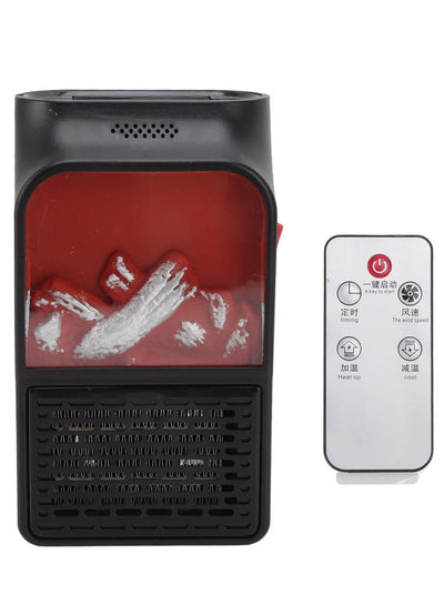 Flame Heater Mini With Italian technology , PTC Ceramic Heating 1000W Portable Fireplace Heater for rooms , office and h