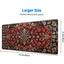 Bohemian Gaming Large Mouse Pad Retro Boho Red Mousepad Large Gaming Mouse Pad Laptop Keyboard Mat Non-Slip Rubber Base 