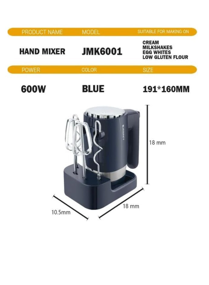 JAMAKY Italy Hand Mixer 600W - JMK6001 - Black