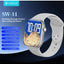 SW-11 Smart Watch with 2.01" HD Display, Bluetooth Calling, 3 Interchangeable Watch Bands, Heart Rate & Sleep Monitor, M