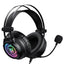 سماعة جيمنج onikuma X80 Abyss Mirror سلك RGB مايك أسود