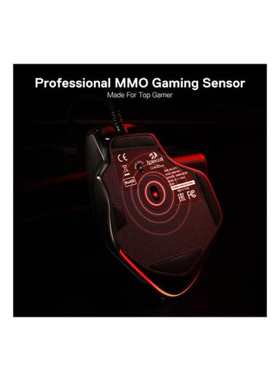 M806 Bullseye Gaming Mouse, 7 Programmable Buttons Wired RGB Gamer Mouse w/Ergonomic Natural Grip Build, Software Suppor