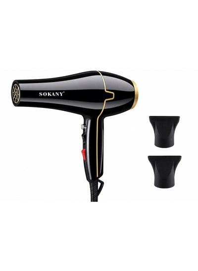 SK-8808 Professional Ionic Hair Dryer 2600W &  2 Styling Attachments, Fast Drying, 2 Speeds & 2 Heat Settings, Hot & Col