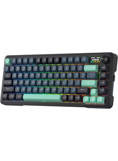 Redragon K724GBG PRO Mechanical Gaming Keyboard LCD Screen Sound Absorption Black/Grey/Green