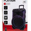 سبيكر حفلات Platinum AH-15000 مقاس 15 إنش قوة 40W RMS إضاءة ديسكو LED أسود