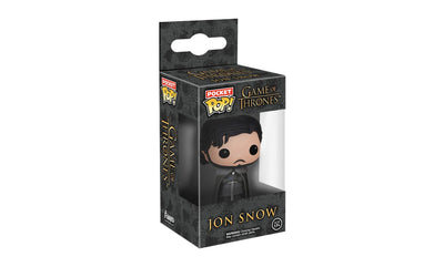 FUNKO POP Game Of Thrones Jon Snow Model Keychain Black/Beige/Grey
