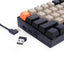 REDRAGON K530 Draconic Pro RGB 60% Gaming Wireless Mechanical Keyboard, Brown Switches (ORANGE, GREY & BLACK)