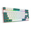 Redragon K678WG-RGB-PRO Singed Pro 82% Wireless Mechanical Gaming Keyboard White and Green