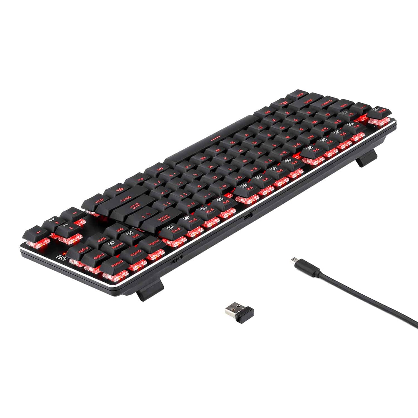 Redragon K590 Wired/Wireless Mechanical Gaming Keyboard, Low Profile Keys Red Switch