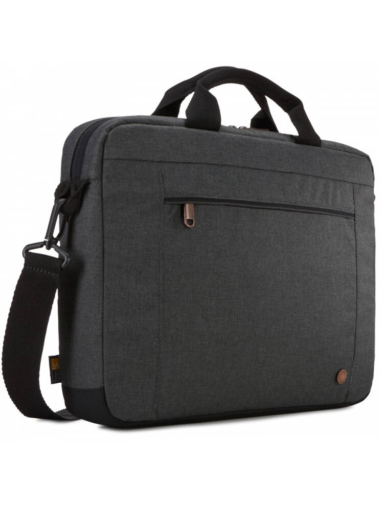 Laptop Case 14 Inch Black CL-ERAA114 With Padded carry handles ensure comfortable transport.