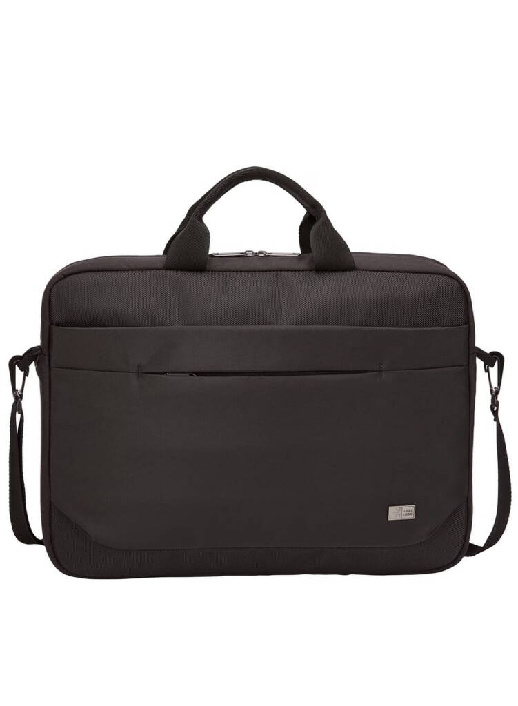 ADVA-116-BK 15.6-inch Attaché Laptop Bag -Black Slim, compact case with padded storage for a laptop up to 15.6″