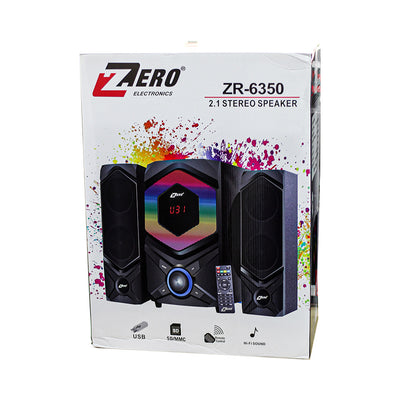 Subwoofer with Bluetooth - Memory Card port - USB port And Remote Model ZR-6350
