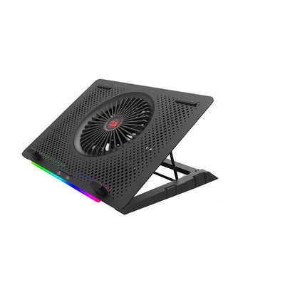 Redragon IVY GCP500 RGB Laptop Cooler, RGB Light Mode, Support 12 to 17 Inch, Fan Speed Control, 2 USB Port, Two Phone Holder