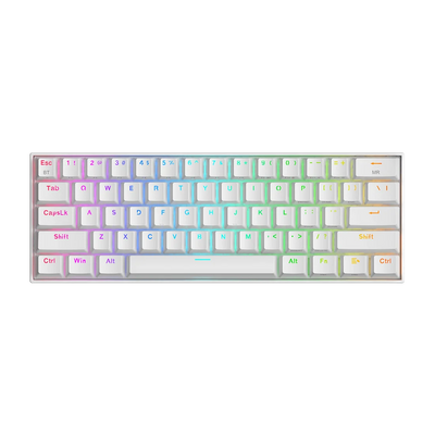 Redragon K530W RGB PRO 60% Wireless Mechanical Gaming Keyboard Red Switches White