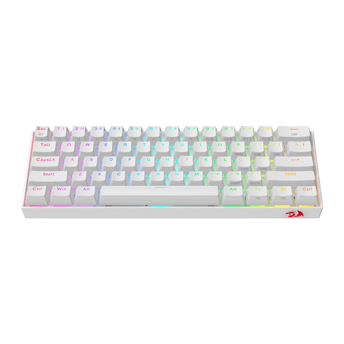 Redragon K530W RGB PRO 60% Wireless Mechanical Gaming Keyboard Red Switches White
