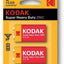 Kodak Super Heavy Duty Zinc Batteries Size 9Vx2