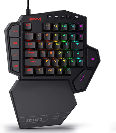 كيبورد جيمنج REDRAGON K585 DITI ميكانيكال يد واحدة مفاتيح زرقاء أسود
