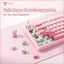 onikuma MT707 Tri-Mode RGB Mechanical Keyboard 81-Key Pink