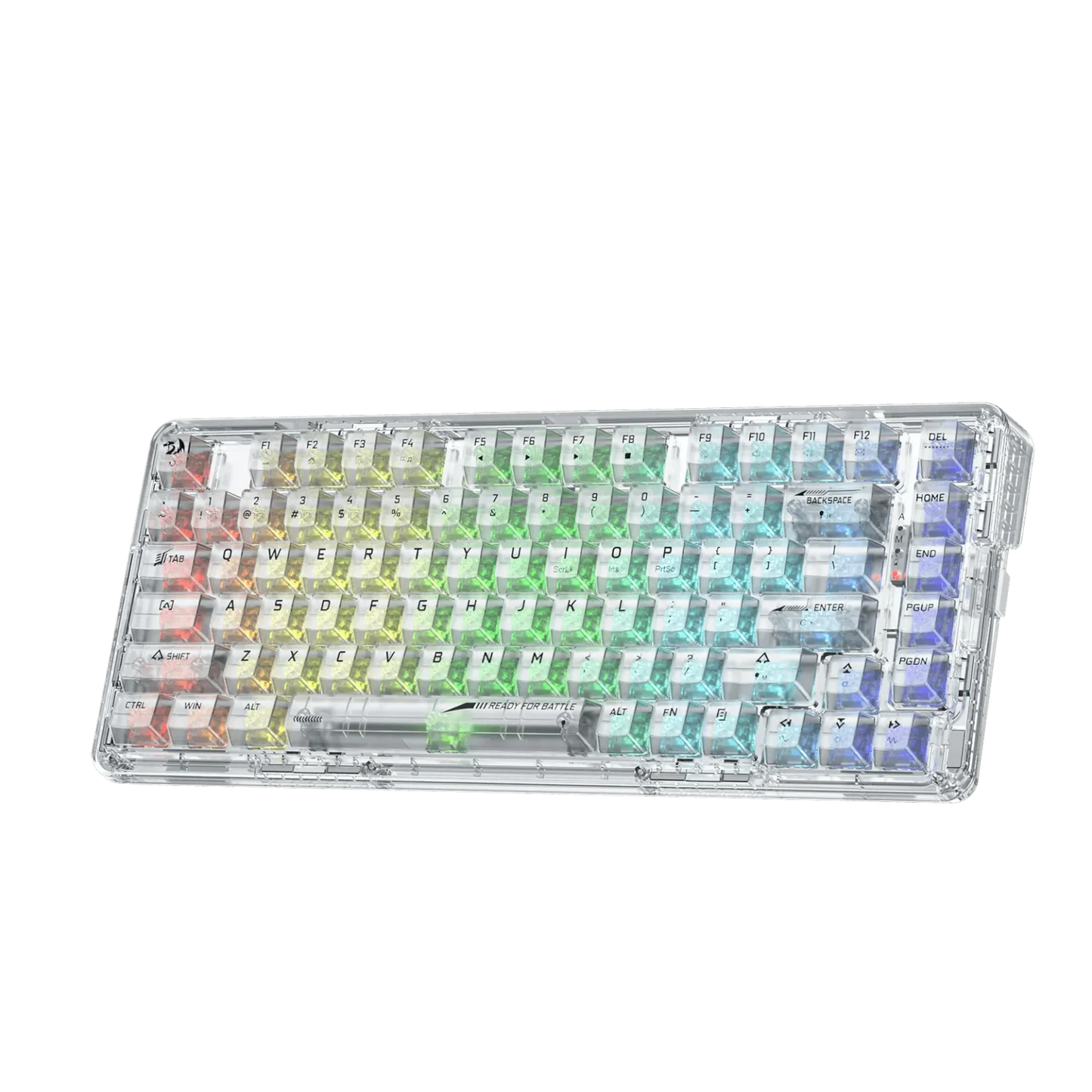 كيبورد جيمنج Redragon K649CT-RGB-PRO ميكانيكال شفاف أبيض