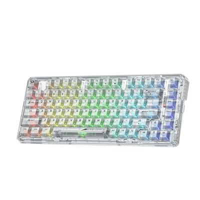 كيبورد جيمنج Redragon K649CT-RGB-PRO ميكانيكال شفاف أبيض