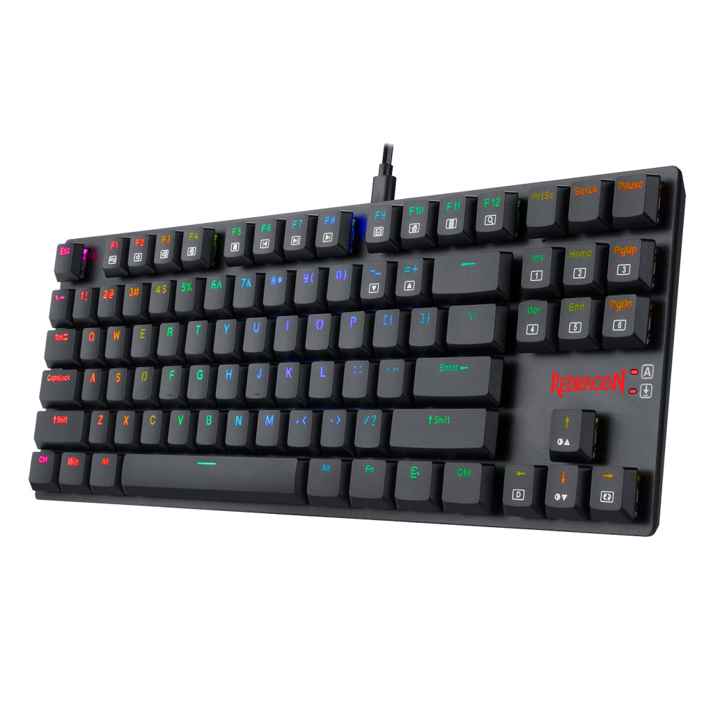 REDRAGON K607 APS TKL RGB Gaming Keyboard, Low Profile Blue Switch