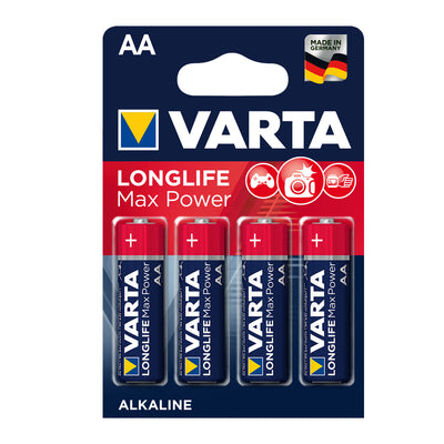 VARTA Pack of 4 LONGLIFE MAX POWER AA BATTERY